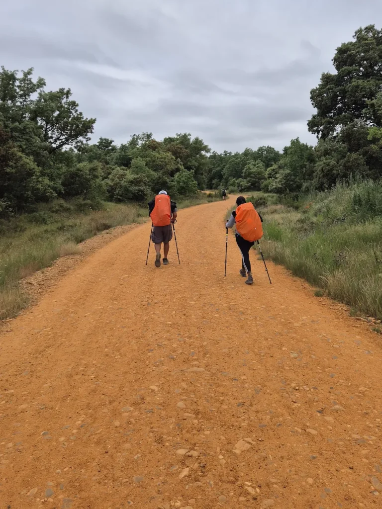 Camino de Santiago gravel path in Castilla y Leon