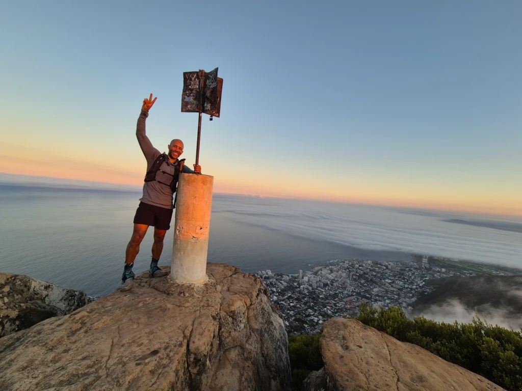 Simon at Lion's Head on Table Mountain