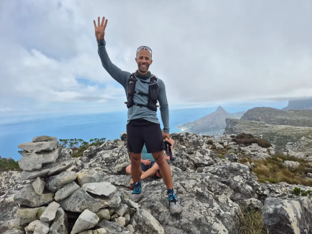 Simon at Grootkop on Table Mountain
