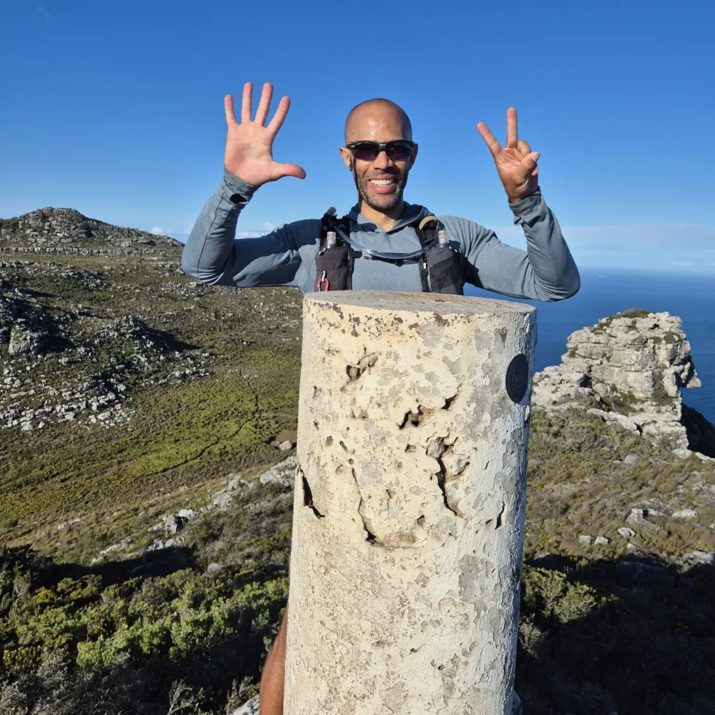 Simon at Suther Peak on Table Mountain