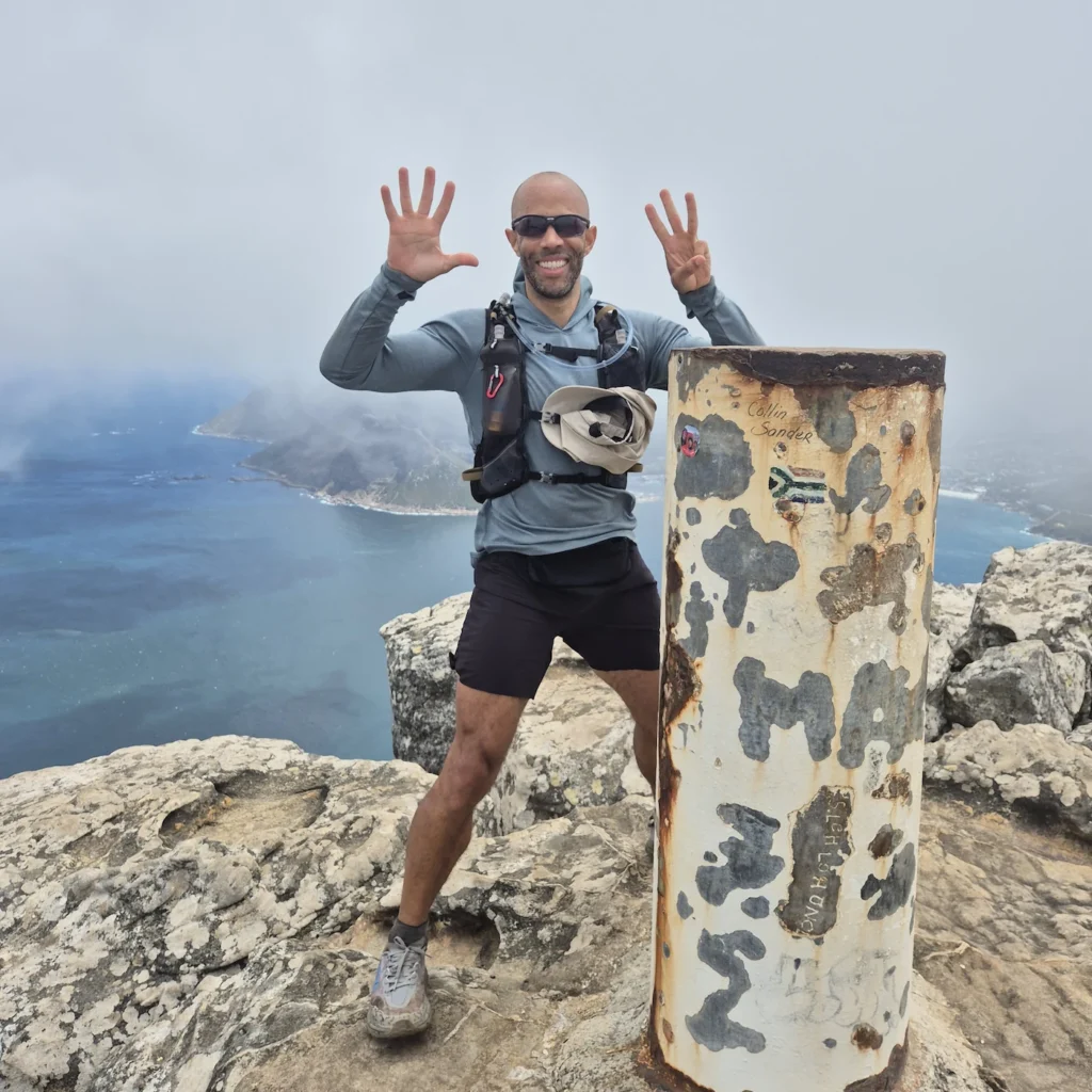 Simon at Chapman's Peak on Table Mountain