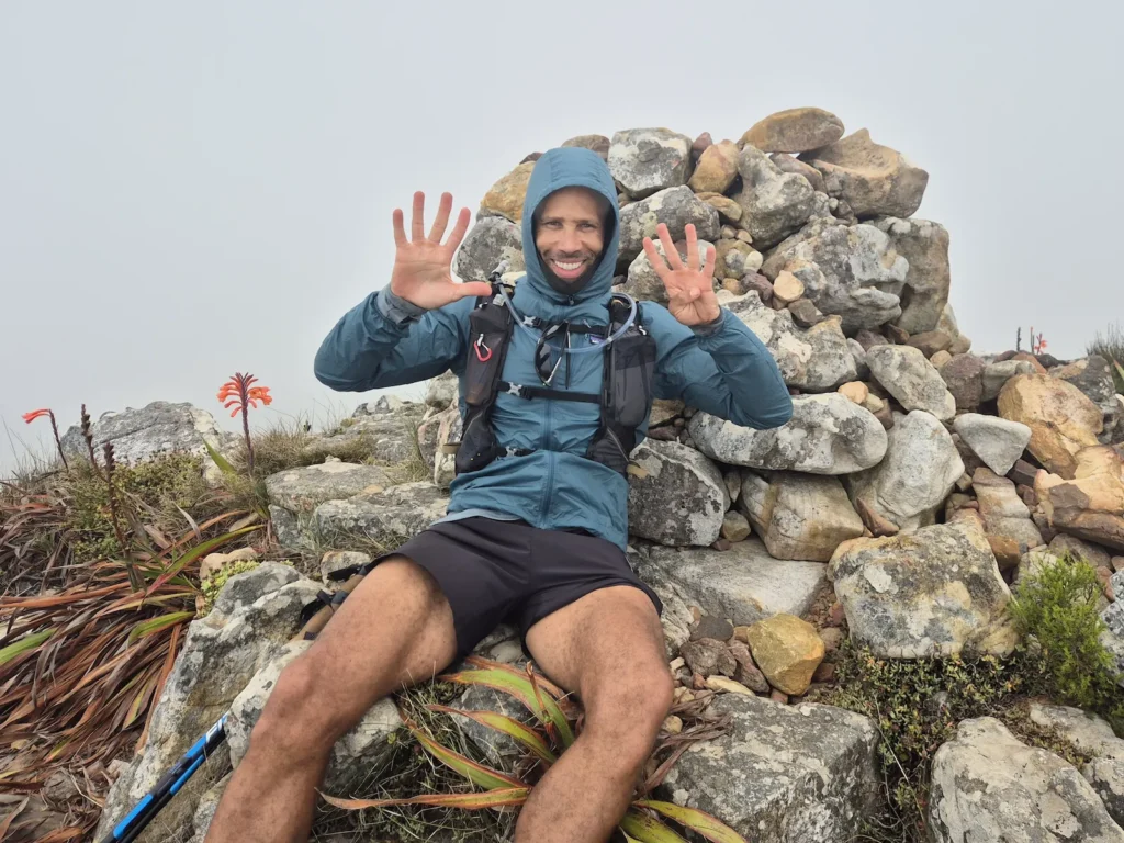 Simon at Noordhoek Peak on Table Mountain