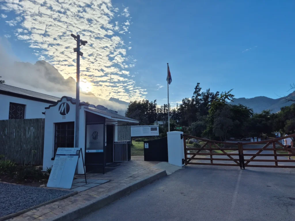 Jonkershoek Nature Reverse's main gate