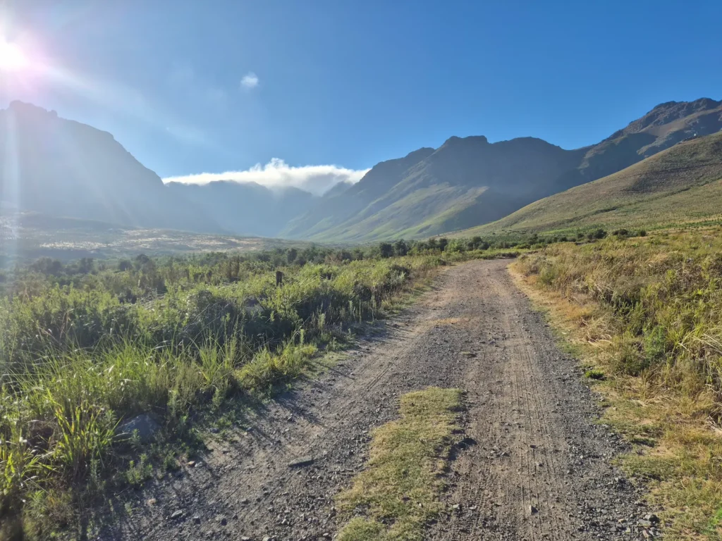 Jeep track through the valley of Jonkershoek Nature Reverse