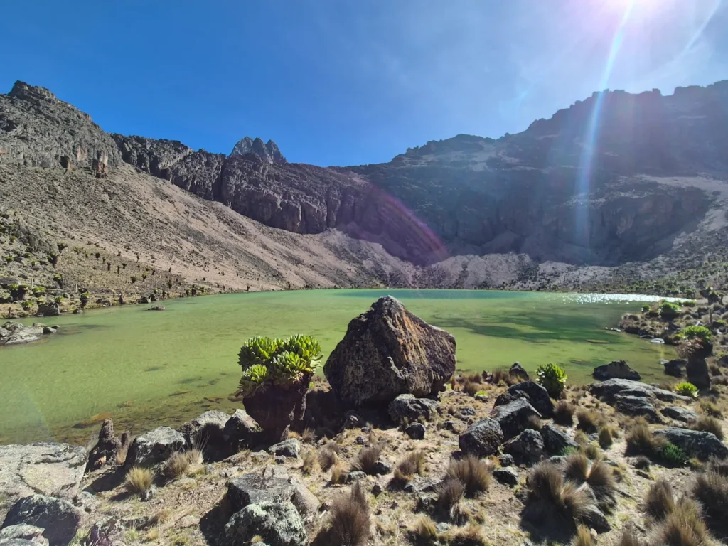 Teleki Tarns on Mount Kenya