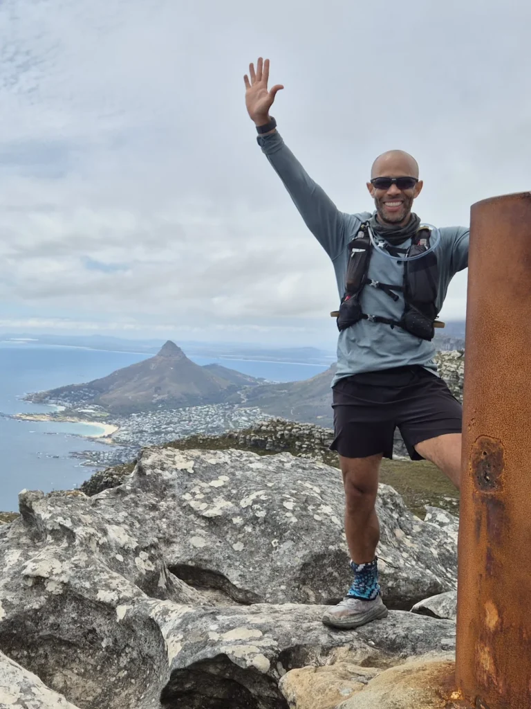Simon at Judas Peak on Table Mountain 