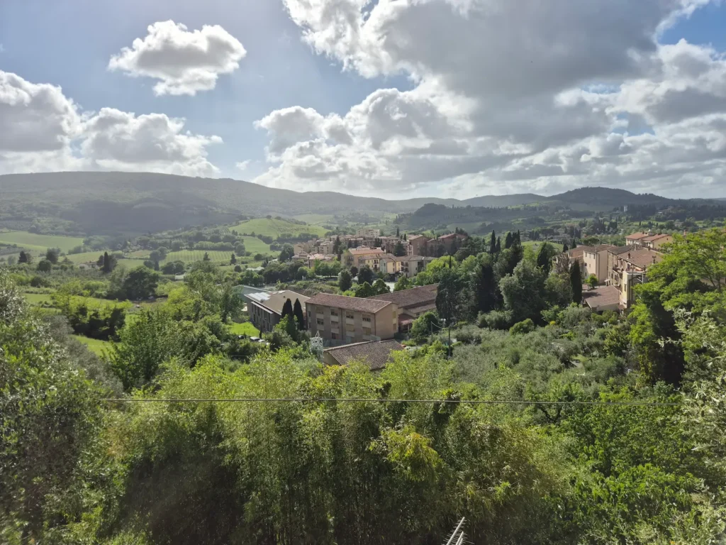 View of the surrounding landscape from San Gimignano