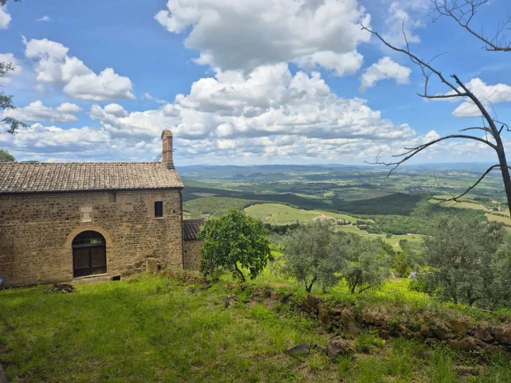 View of the Val d'Arbia from Montalcino
