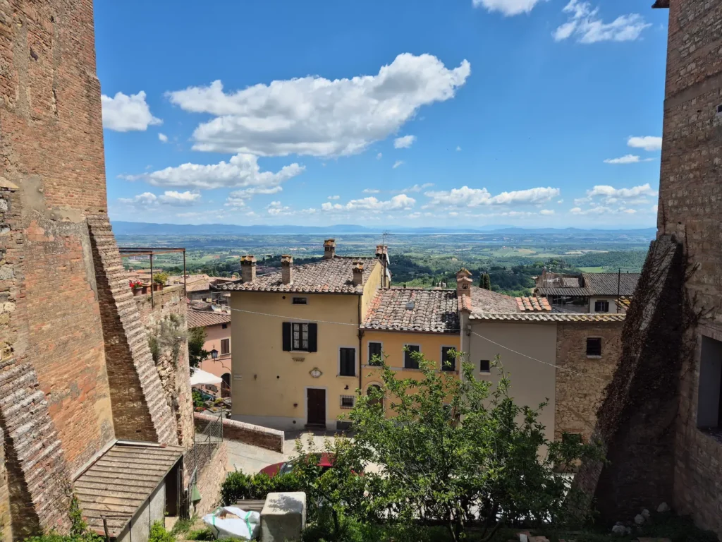 View from Montepulciano looking over the valley